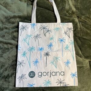 Gorjana Beachy Tote Bag, Never Used, Palm Trees, 15”x16”